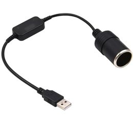 5V USB A 12W USB C Tipo C Masculino a 12V Cigarrillo encendedor Convertidor de adaptador femenino para accesorios para automóviles