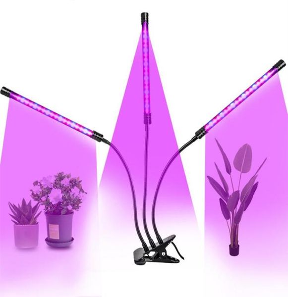 Luz LED de cultivo USB de 5v, tubo LED de espectro completo, clipon regulable, fitolampy, temporizador, lámpara Phyto para plantas, flores, tienda de cultivo interior, caja fi5692194