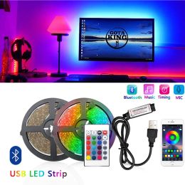 5v USB LED Light Light Bluetooth 10m RGB 5050 2835 TV Background Lighting Home Decoracion Fairy LED LUMIÈRES D2.0 LL