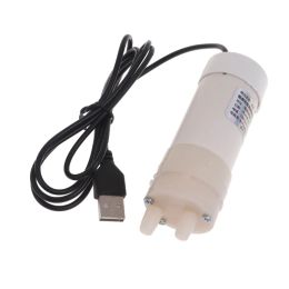 Bomba de enfriamiento de 5V USB Mini de agua 4L/MIN Autor a potencia para dispensador de agua de peces Fuente de embarcación de agua circulante H8WD