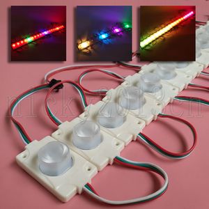 5 V WS2811 5054 RGB LED Pixel Module bande lumineuse bande de lampe 1LED adressable rêve couleur chassant Injection côté Veiw émettant IP65 signe étanche