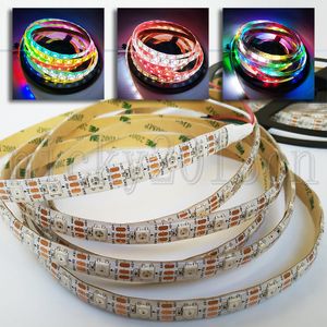 5V WS2812B 5050 RGB LED Pixel Flexible Strip Light Tape 5M 300LEDs Individual Addressable Dream Magic Color Changing Chasing IP65 Waterproof Digital