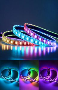 5V WS2812B LED Strip Licht WS2812 RGB LEDS Lichten afzonderlijk Adresable Smart LED -verlichtingsstrips 2m 5m IP30 Black White744807