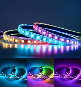 5V WS2812B LED Strip Licht WS2812 RGB LEDS Lichten afzonderlijk Adresable Smart LED -verlichtingsstrips 2m 5m IP30 Black White5457732