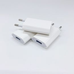 5W 1A enchufe europeo de la UE USB AC USB cargador de pared de viaje adaptador de corriente para teléfono móvil 6 6S 5 5S 4 4S