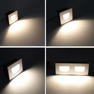 5W / 2x5W Waterdichte neerwaartse voetlicht LED Traplamp Stap Licht Verzonken LED-wandlamp binnen / buitentrap Staplichten