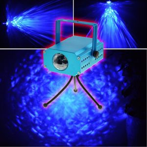 5W Mini LED Water Wave Effect Light Party DJ Show Home Entertainment LED Stage Light Blue Water Projector