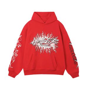 5wo7 Sudaderas con capucha para hombre Sudaderas American Trendy Hellstar Flame Graffiti Carta Impresa Suéter con capucha Unisex Lote