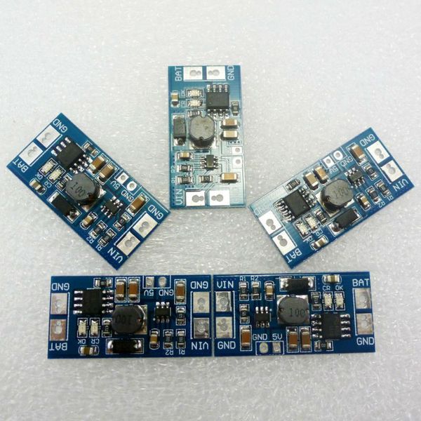 Freeshipping 5x 2 en 1 Cargador DC DC Converter para 9V 12V 24V a 4.2V 18650 Cargador de batería Carga solar