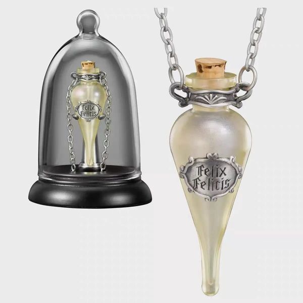 5x Felix Felicicis Vintage Magic Glass Bottle ing Drift Cork Potion Lucky DIY DROP AMULET PULATION Collier de chaîne de chaîne de chaîne 240510