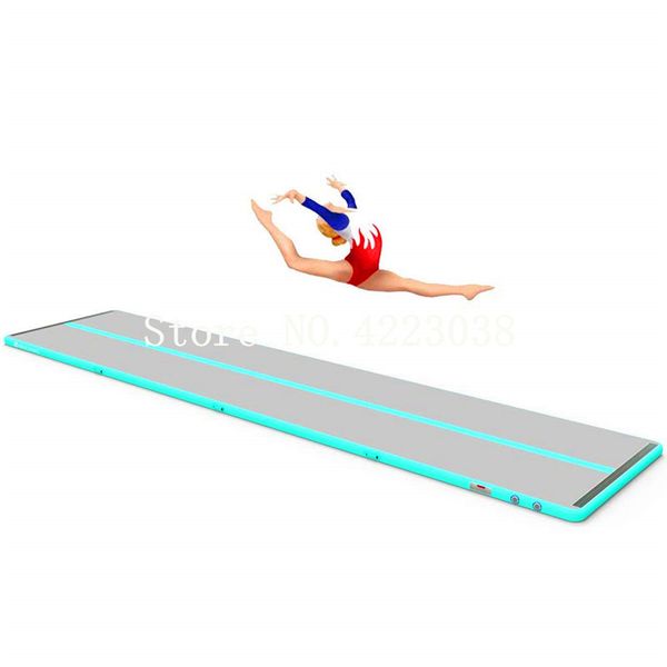 Tapis de gymnastique gonflable Commercial utilisé, 5x1x0.1M, tapis de gymnastique AirTrack, piste d'air gonflable, à vendre, livraison gratuite