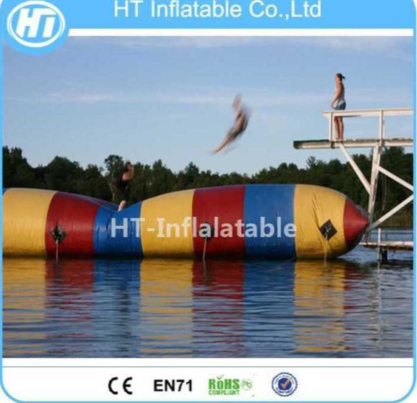 5x2 m (color-1) envío gratis lago inflable flotante juguetes de agua juego inflable agua saltando Blob almohada catapulta Blob en agua Aqua