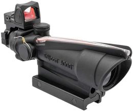 5x35 ACOG Trijicon Fibra Illuminada Retícula de zapatillas de caballo con mira de punto rojo RMR EMBOS