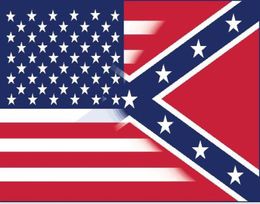 Livraison gratuite 5x3ft drapeau américain avec drapeau de la guerre civile confédérée Nouveau style drapeau 9908734