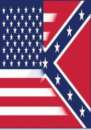 Livraison gratuite 5x3ft drapeau américain avec drapeau de la guerre civile confédérée Nouveau style drapeau 5562316