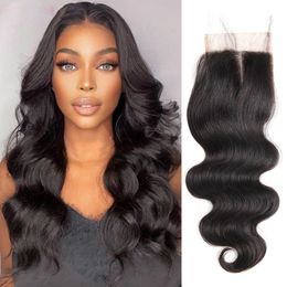 5x5 HD Lace Sluiting Braziliaanse Body Wave Remy Menselijk Haar 1 Stuk 14 "-20"