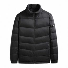 5XL 6XL 7XL 8XL Plus Taille Classic Badge Hommes Léger Lâche Chaud Down Veste Automne Hiver Casual Nyl Down Manteau Noir e0Wo #