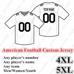 5xl Nieuw Amerikaans voetbal Custom Jersey All 32 Team Aangepast elke naam elke nummer maat