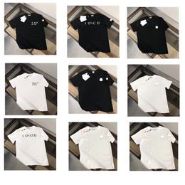 5xl oversize t-shirt hoge kwaliteit groothandel t-shirts t-shirt luxe merk 4xl 3xl plus size herenkleding oversized grafische tee zwart wit Letter Print Tshirt kleding