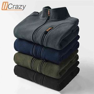 5XL Plus Hommes Vêtements d'hiver Épais Veste polaire chaude Parkas Manteau Hommes Printemps Tenues décontractées Tactique Armée Veste Manteau Hommes 210818