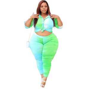 5XL deux pièces tenues pour femmes haut et pantalon ensembles Streetwear grande taille survêtement Leggings survêtement en gros livraison directe Y0625