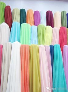 5 -yards 100D Chiffon Dress Fabric -jurken stof voor bruiloftPromingPartyCocktailbridesmeisje Jurken goedkope kleurgrafieken dres3745951