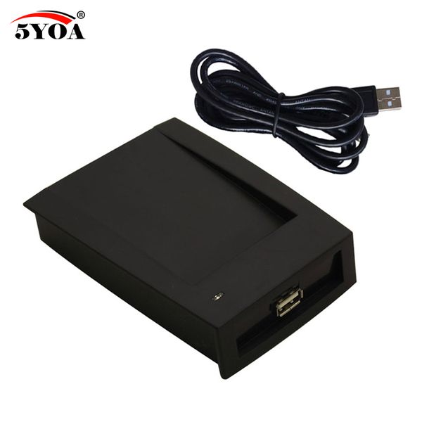 5YOA 125Khz Lector RFID EM4100 Sensor de proximidad USB Lector de tarjetas inteligentes sin dispositivo emisor de unidad EM ID USB para control de acceso