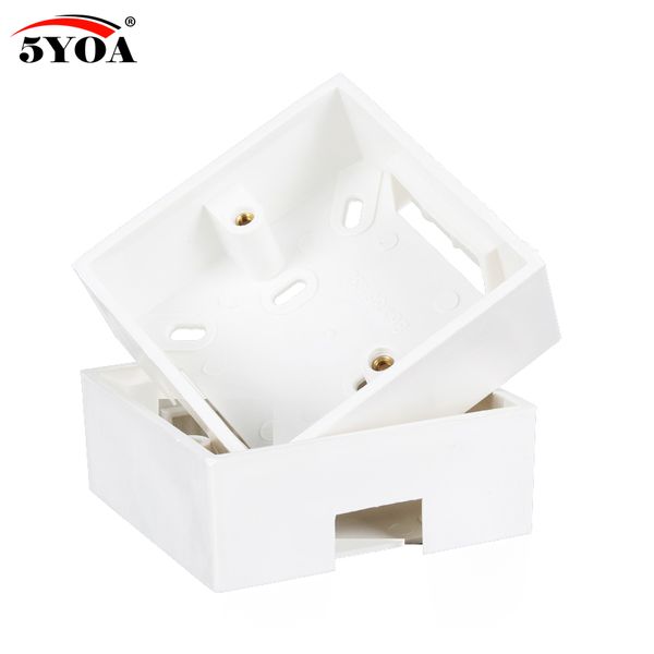 5YOA 86 Caja Montaje Interruptor de pared inferior Descanado Base Base PVC Junta de salida ACCESORIOS ELECTRICAL Botón de salida de montaje