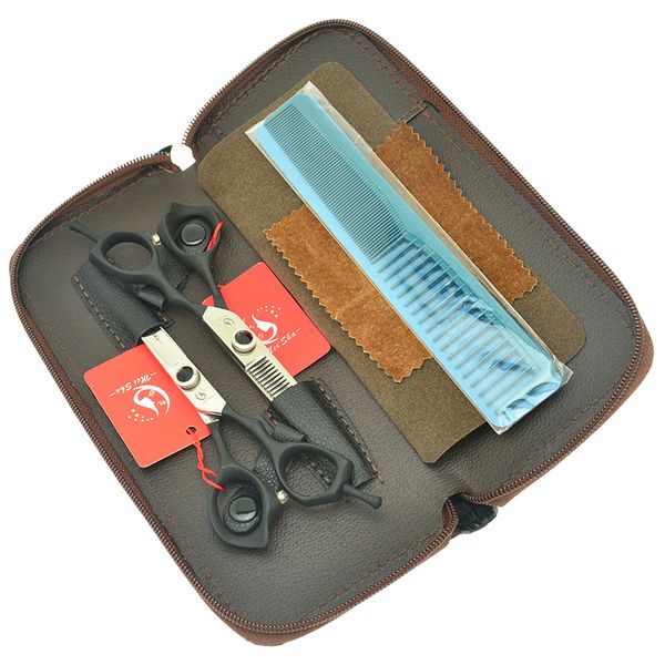 6,0 pouces MEISHA Coiffeur Cuisson Ciseaux Ciseaux Ciseaux en acier Japonais 440C Cisailles Ciseaux de salon Barber professionnel avec sac de peigne HA0438