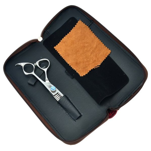 6.0 Pulgadas Dragón Púrpura 18 Dientes Nueva Llegada Tijeras de Adelgazamiento Tijeras de Peluquero de Pelo Humano para Peluquería JP440C Barber Salon Tools, LZS0315