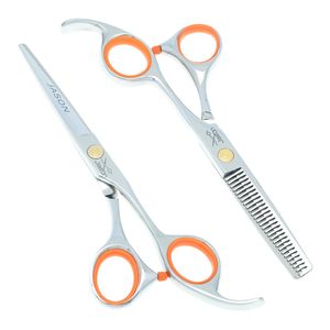 6.0Inch Jason Hair Snijden Schaar Dunner Shears Kappers Schaar Set met Kapper Bag Kapper Winkel Benodigdheden JP440C, LZS0308