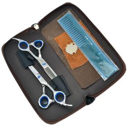 6.0inch Jason 2017 Nieuwe Hot Selling Hair Scissors Set Set Kit Professional Hair Cutting Dunning Shears Sharp Hairdressing Scissors, LZS0729