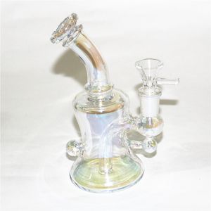 6.1 inch Hookah Mini Glass beker Bong Dab Rigs 14 mm vrouwelijke gewricht met kom glas bubbler waterpijpen olielig