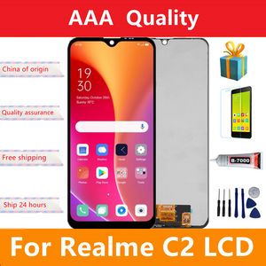 6.1 '' LCD d'origine pour Oppo Realme C2 Affichage de l'écran tactile Affichage de l'écran de l'écran Digiziter pour OPPO RMX1941 LCD A1K Remplacer