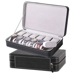 6/10/12 Girds Horloge Koffer Organizer Draagbare Rits Horlogekast Armbanden Heren en Dames Multifunctionele Display Box 240123