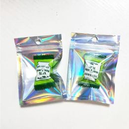 6*10 cm Mini Hologram Pakket Zakken 100 stks Front Clear Op grote schaal Verpakking Zakken Geschenkverpakking Zakken met Hoge Uxsvf