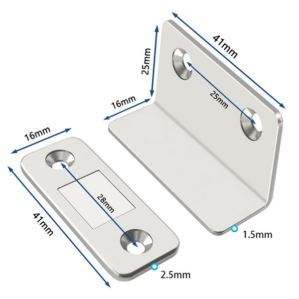 6-10pcs Strong Magnetic Door Close Closer Cabinet Porte attrape les portes de meubles de verrouillage