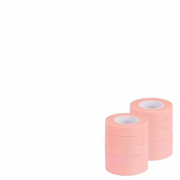 6/12/24/48 rouleaux de ruban de papier extensible pour les yeux roses, ruban adhésif en tissu tissé N respirant pour faux patchs, fourniture Y9fe #