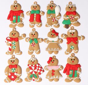 6/12 Stuks Kerstdecoratie Gingerbread Man Kerstboom Ornamenten Opknoping Hanger Xmas Leuke Grappige Kid Gift Navidad Decor