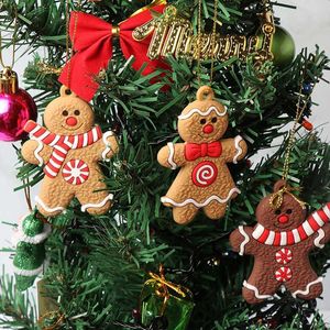 6/12Pcs Gingerbread Man Ornamenten Kerstversiering Boom Opknoping Hangers Kerst Leuke Grappige Kid Gift 2024 Navidad Decor