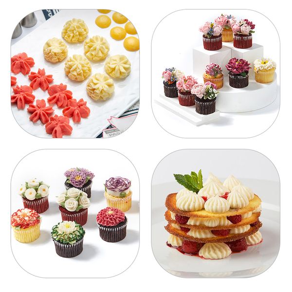 14/06/26/29 PCS Set Crème Boeszles Pâtres Tools Accessoires pour la décoration de gâteau Pâne de cuisine Bakery Bakery