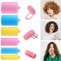 6-14pcs Soft Sponge mousse coussin rouleaux de cheveux curlers salon coiffeur curls bricolage kit de coiffure bricolage outils de coiffure de maison