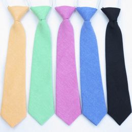 6*29cm Pure Color Neck Ties For Kids Children Baby School Studenten Decor Ntralte feestclub Fashion accessoires