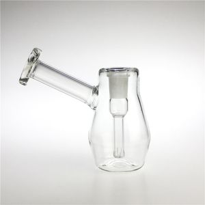 4,3 inch bekerglas bong met 14 mm vrouwelijk gewricht 5 spleten verspreide downstem waterbong recycler glazen bongs voor roken