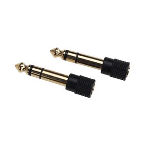 6.35mm Male naar 3.5mm Female Audio Adapter Connector Koptelefoon Jack Stereo AUX Adapter Converter Voor Luidsprekers Versterker