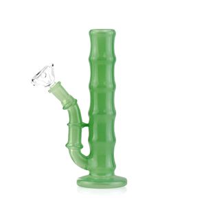 6,4-inch Jade Groene Bamboe Mini Waterpijp Bong - 10 mm vrouwelijk gewricht voor stijlvol roken