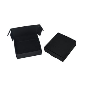 6 5 6 2cm 50 stuks veel zwart geschenkdoos kraftpapier doos bruiloft snoepdoos partij gunsten zeep opbergdozen sieraden pakket Box1960