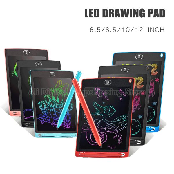 6.5 / 8.5 / 10/12 '' Enfants Drawing Tablet Tablet Magic Blackboard NOTAGE DIGNAGE LCD TABLET Tablette Écriture Board pour enfants