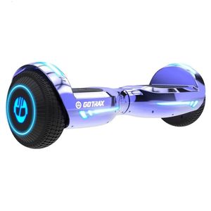 6.5 Hoverboard pour les enfants de 6 à 12 ans avec haut-parleur Bluetooth et lumières LED violet 240422