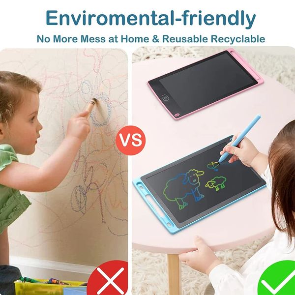 6,5 pouces LCD Drawing Board Writing Tablet Digit Magic Blackboard Eye Protect Art Painting Tool Kids Toys Brain Game Child's Gift's